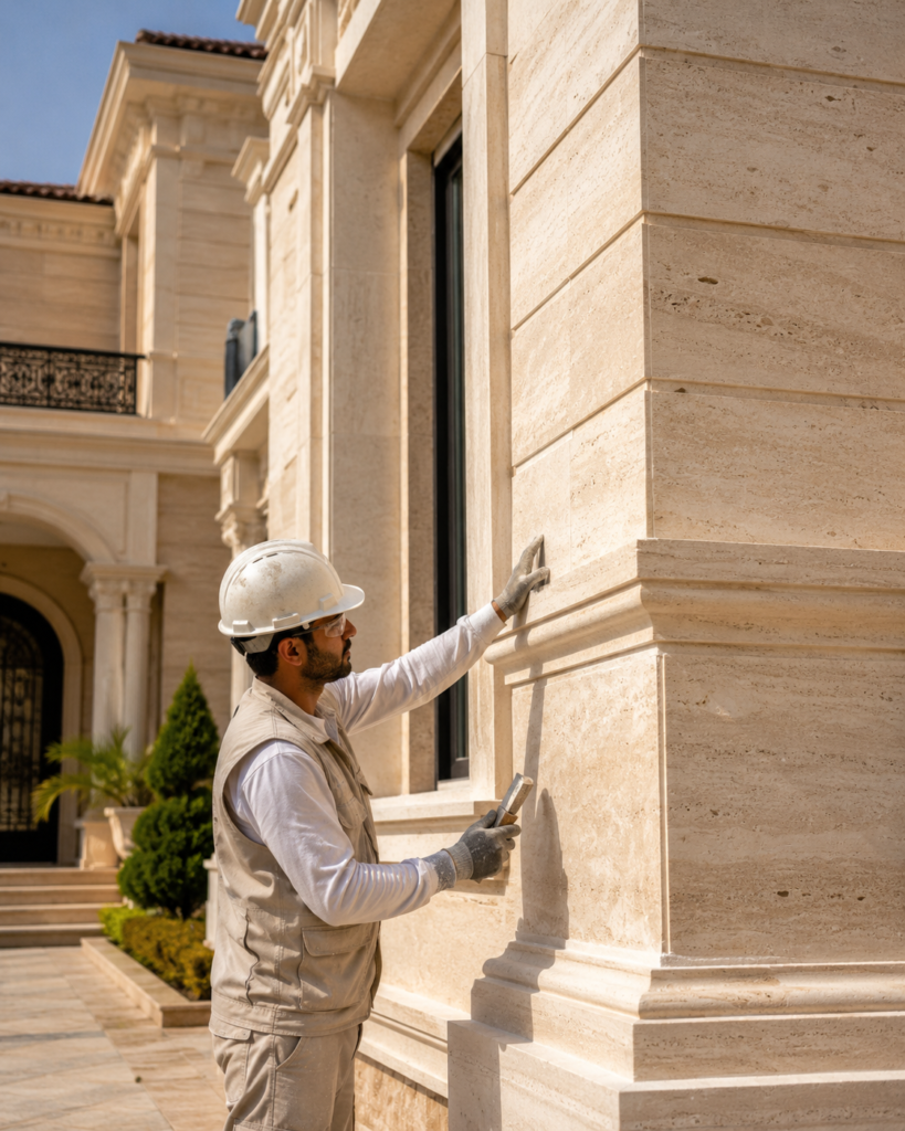 luxury stone facade alhajarrakham com
