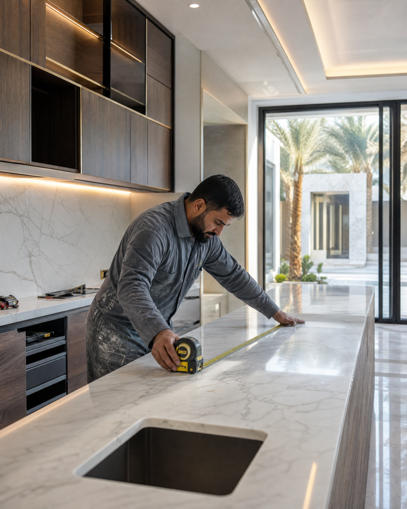 marble installer luxury villa