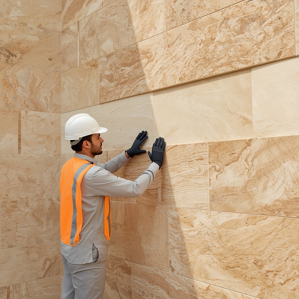 stone installation alhajarrakham.com